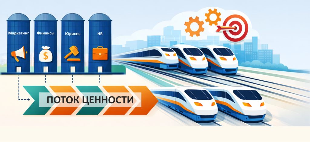 Переход от силосов к Agile бизнес поездам